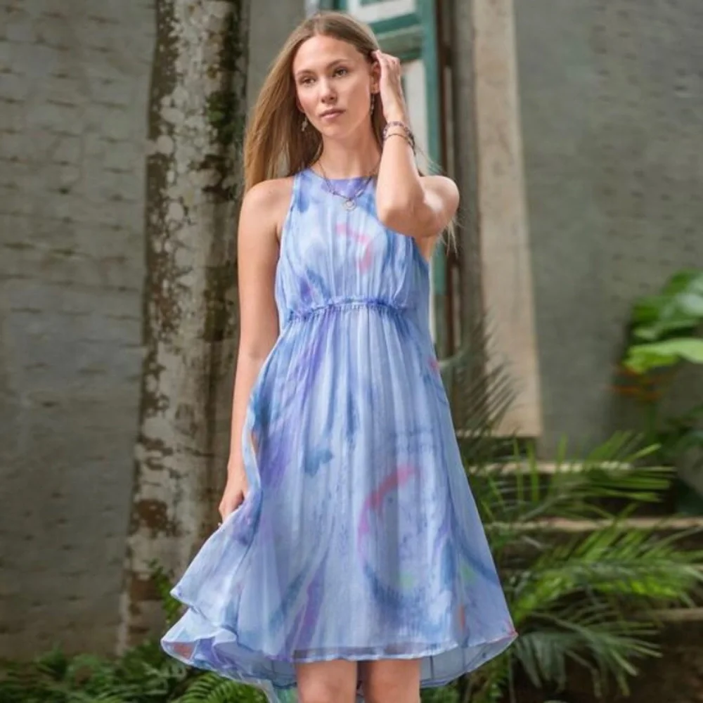 Sundance Painted Clouds Dress; Size L (12-14) - Picture 1 of 5